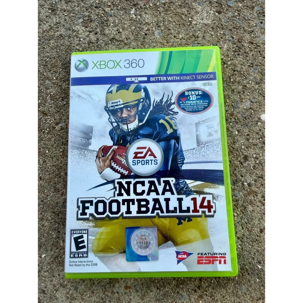 NCAA Football 14 EA Sport Xbox 360 College Football Denard Robinson Cover-Tested